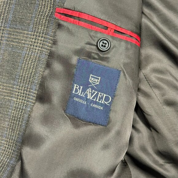 Coppley Wool Cotton Corduroy Blazer Check Sport Coat Brown 42T - Picture 8 of 9